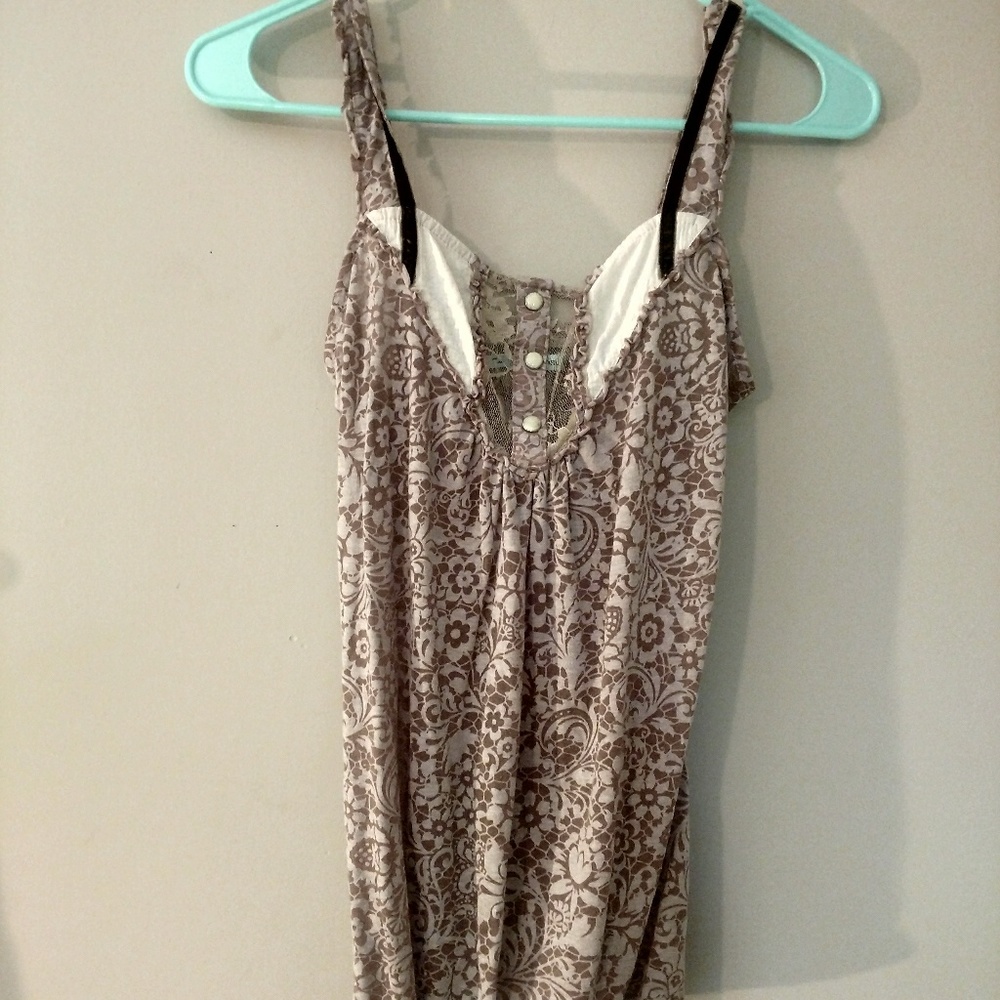 Maurices size s brown and cream tank